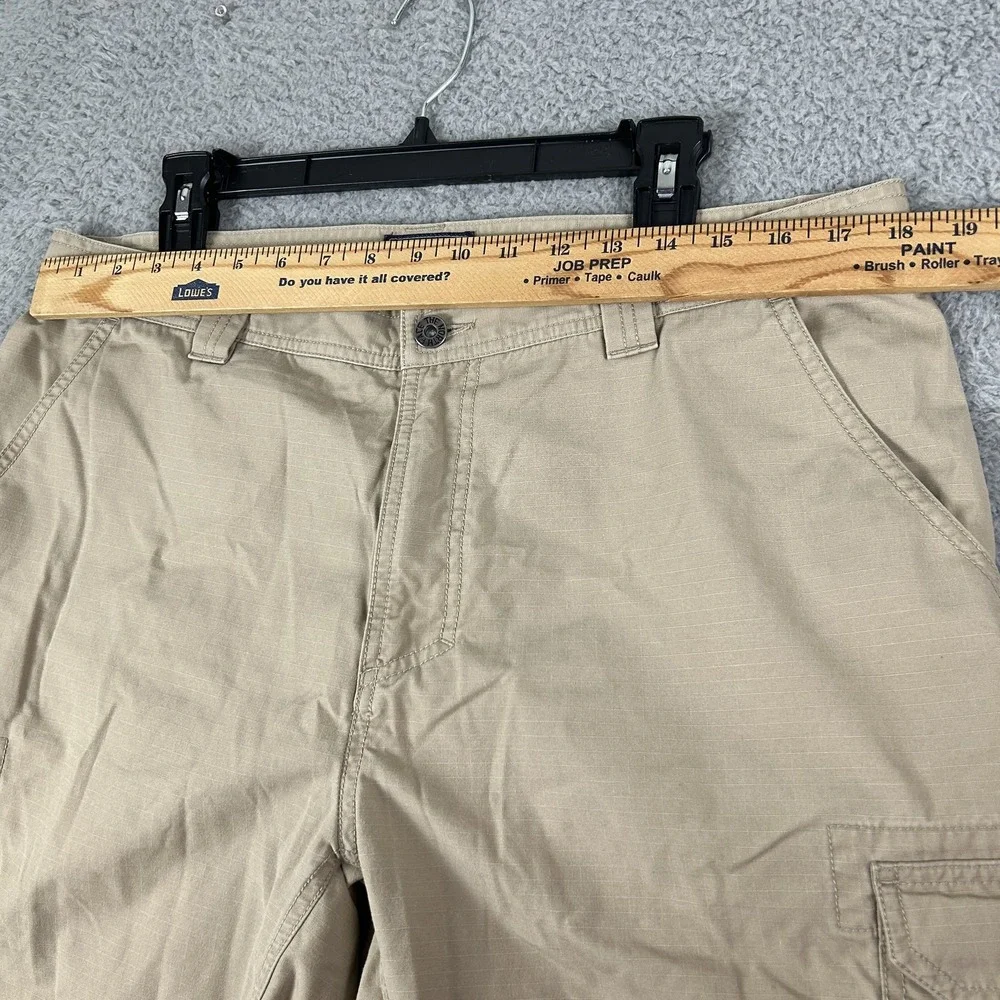 North Face Cargo Shorts‎ Mens 38 Khaki Tan Outdoor Hiking Ripstop Pockets S17